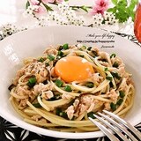 ツナと塩昆布の和風パスタ